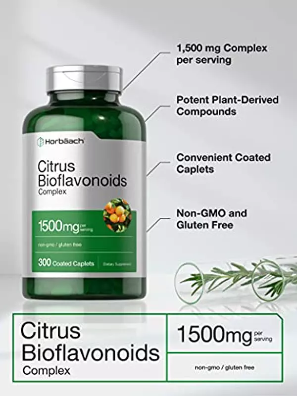Salud y Equipamiento Médico - Bioflavonoides Citricos 1500 Mg 300cap Horbaach 2