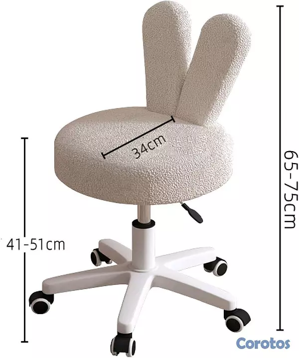 muebles y colchones - 🐰 Silla Giratoria Estilo Conejo Ajustable por solo $2,850 🐰🎊En oferta.💥 7