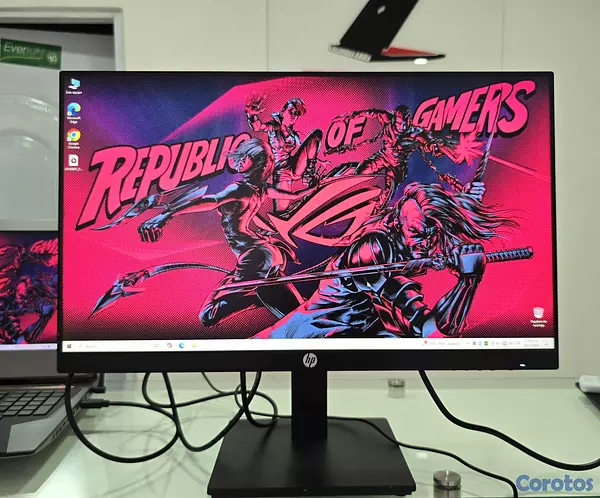 tv - Monitor hp 24 Pulg ips Sin Bordes hdmi trae Bocinas  2