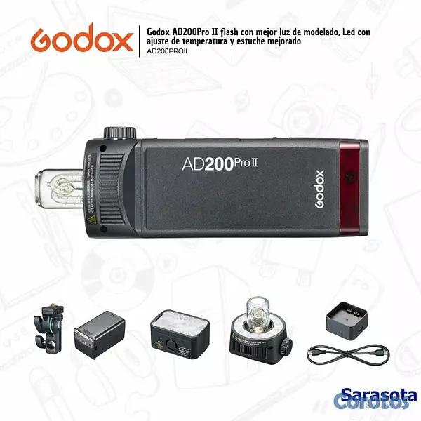 accesorios para electronica - Godox Flash AD200 Pro II 2