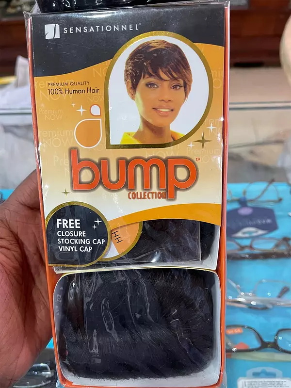 salud y belleza - Sensationnel Pre Bumped 100% Cabello Humano HH Bump Wig Easy 27 Color 1B 1