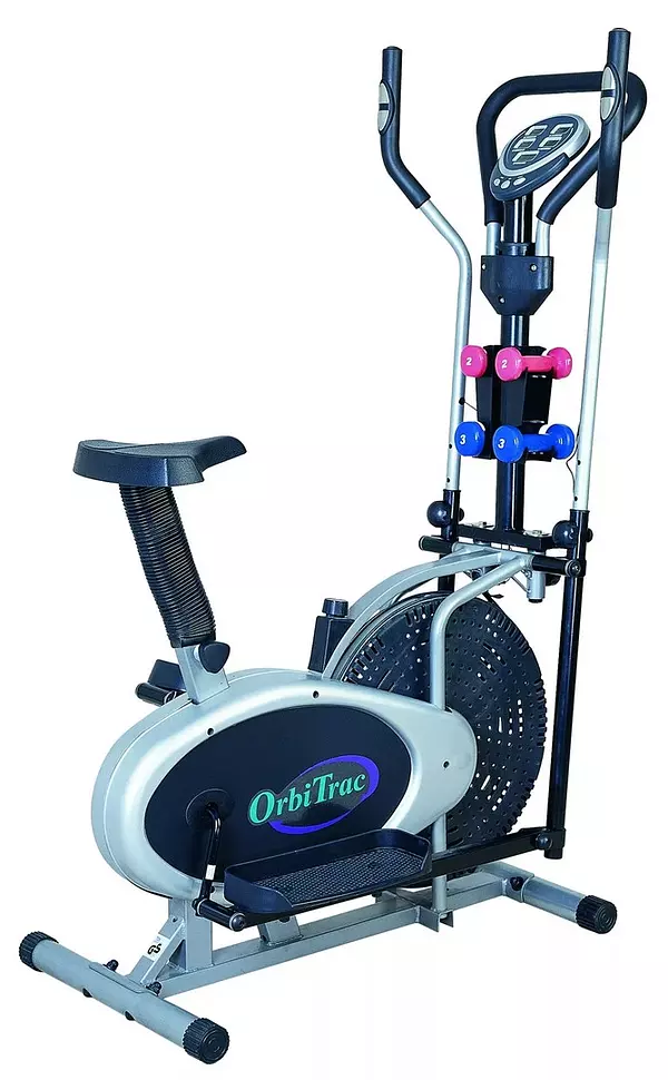 Artículos Deportivos - Elíptica Orbitrac bicicleta de Ejercicio + mancuernas estacionaria ORBITREC  2