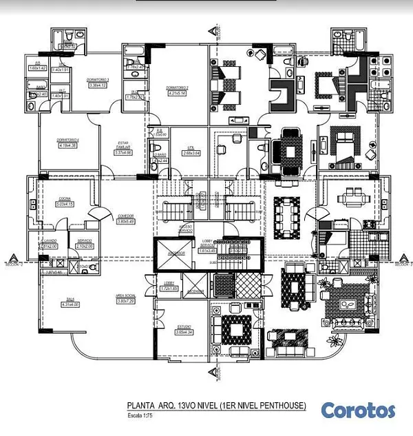 penthouses - Penthouse en Bella Vista Piso 13 y 14 con 521m2 5