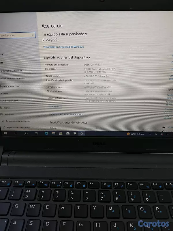 consolas y videojuegos - En venta Laptop Dell Latitude 3350 Intel I5 4g memoria 64bits 120g ssd 14'  9