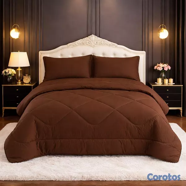 muebles y colchones - juego de colcha 3 piezas para cama de 60  4