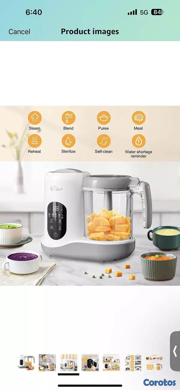 cuidado y nutricion - Procesador y cocina al vapor de alimentos para beb 4