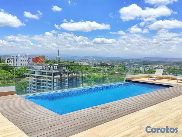 apartamentos - ESTUDIO AMUEBLADO SOHA PANORAMA SANTIAGO PISCINA Y 4