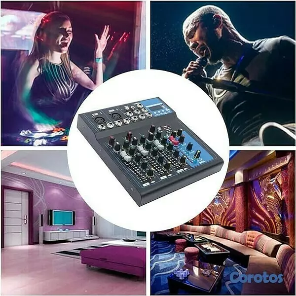 camaras y audio - MEZCLADORA DE SONIDO MIXEL 4 CANALES SQ-04 3