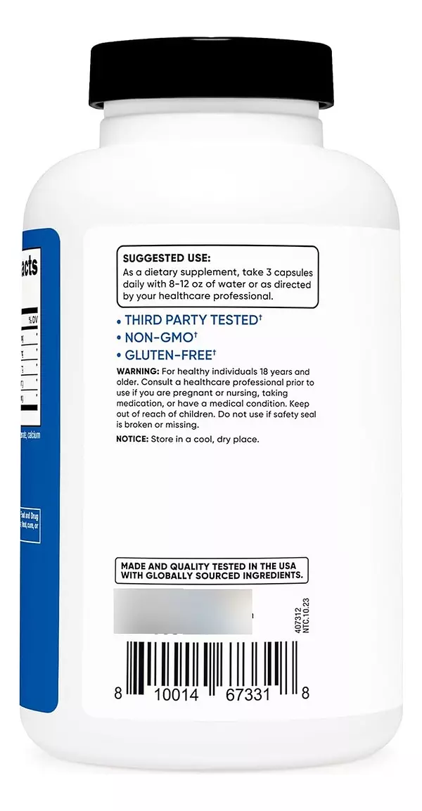 Salud y Equipamiento Médico - Oxido Nitrico 2250 Mg - 180u Nutricost 2