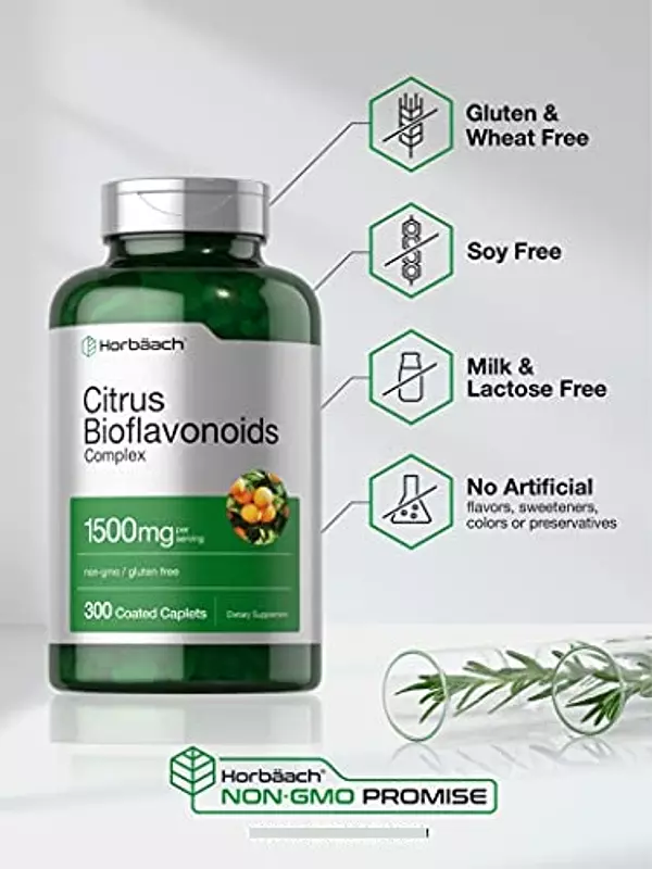 Salud y Equipamiento Médico - Bioflavonoides Citricos 1500 Mg 300cap Horbaach 3