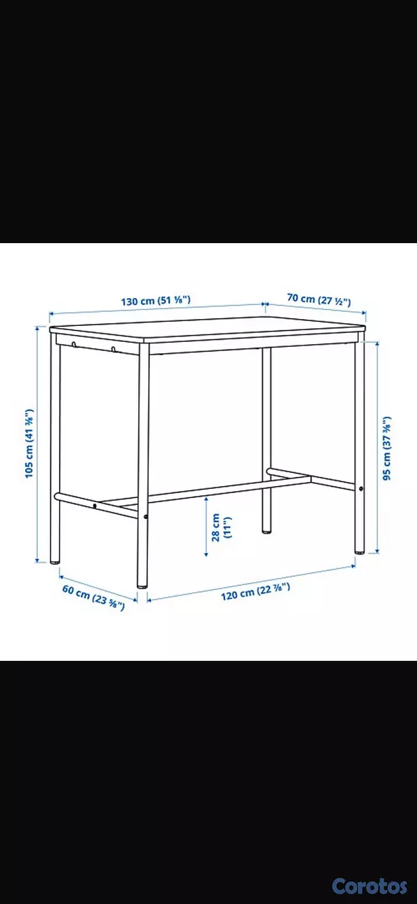 muebles y colchones - Mesa alta  2