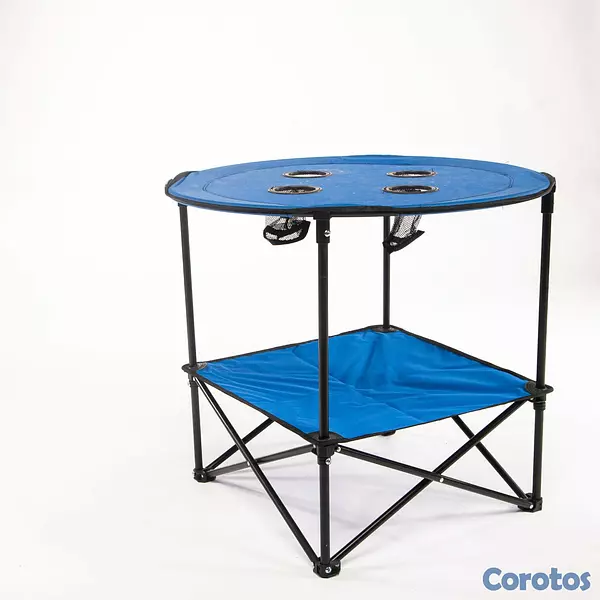 muebles y colchones - mesa playera plegable de tela  2