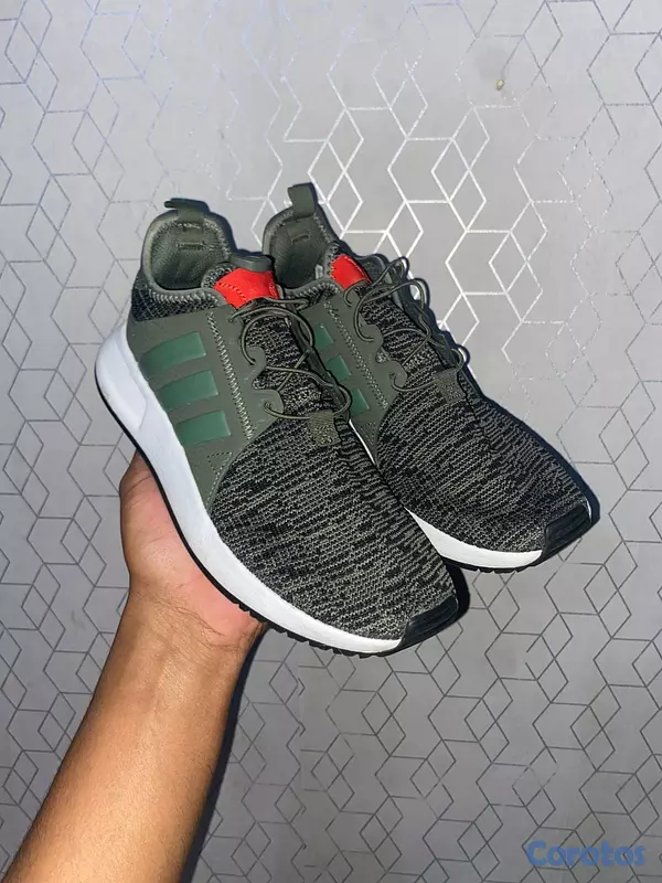 zapatos para hombre - Tenis Adidas originales – verde/negro estilo runni 1