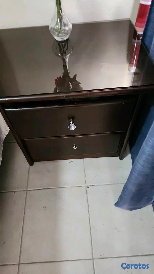 muebles y colchones - juego de habitación en pino tratado. 6