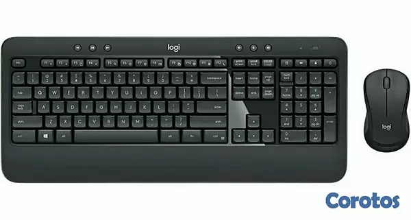 computadoras y laptops - TECLADO MOUSE LOGITECH MK540 USB WIRELESS RECEIVER 2.4GHZ WIRELESS, 10M RANGE, 1 2