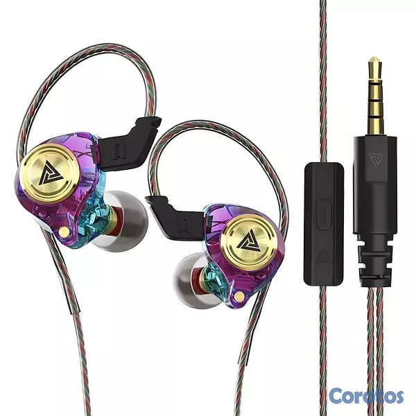 camaras y audio - Audífonos QKZ AK3 HiFi Auriculares Monitor  Micróf 9