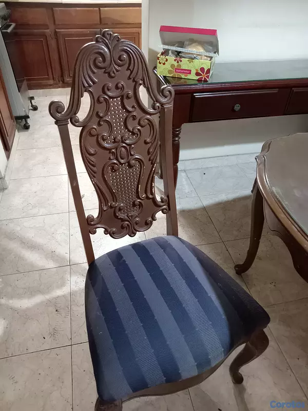 muebles y colchones - Juego de comedor antiguo  3