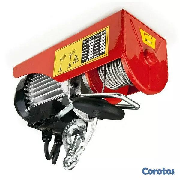 equipos profesionales - Gancho electrico de polea hidraulica winche Cabrestante grua eléctrico de 1000KG 2