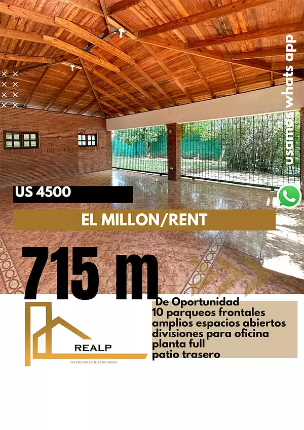 oficinas y locales comerciales - Propiedad amplia en el millon 1
