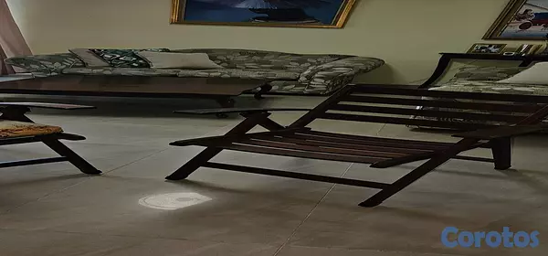muebles y colchones - Butacas elegante en Caoba  4