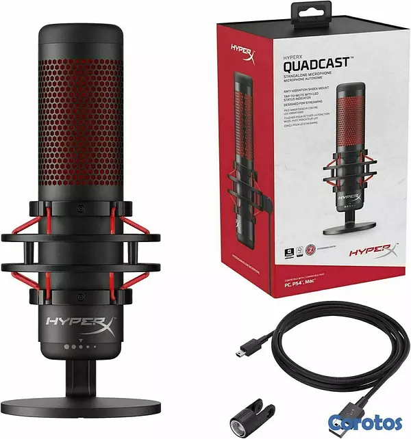 consolas y videojuegos - HyperX QuadCast - Micrófono de condensador USB  3