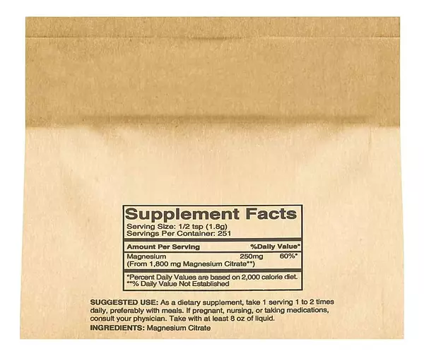 Salud y Equipamiento Médico - Citrato Magnesio 453g Pure Orig - G A $4 - G A $485 2