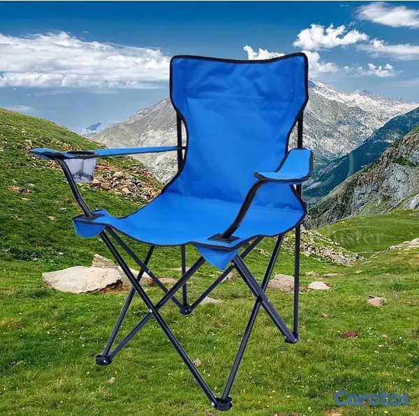 muebles y colchones - ¡OFERTA FAMILIAR! Set de 4 Sillas Plegables para Playa y Camping 🏖️🏕️

 2