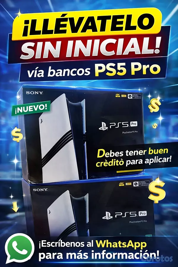 consolas y videojuegos - Ps5 pro 1tb SIN INICIAL VÍA BANCOS 