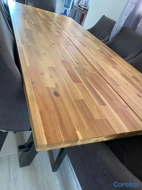 muebles y colchones - MESA DE COMEDOR MODERNA 8 SILLAS 16