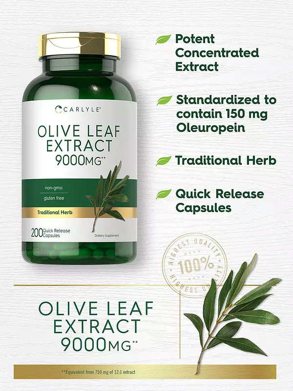 Salud y Equipamiento Médico - Capsulas De Extracto De Hoja De Olivo | 9000mg 3