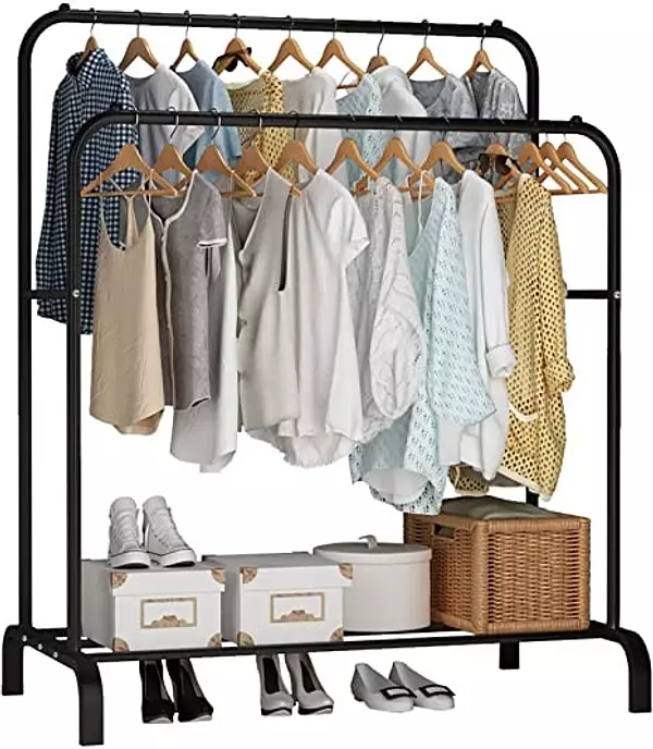 decoración y accesorios - Rack para ropa colgador perchero DOBLE colgar ropa tendedero 3
