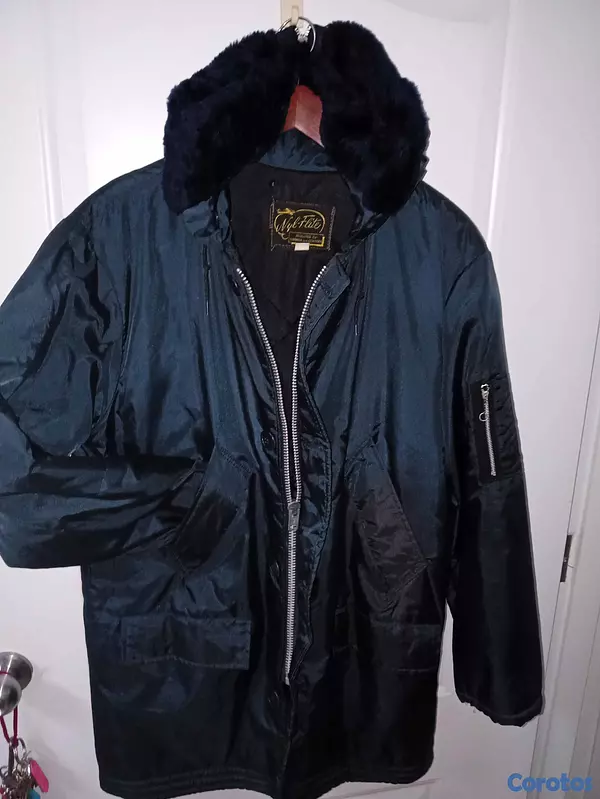 ropa para hombre - Abrigo de frio, tipo artic parka, marca "NYL-FLITE 1