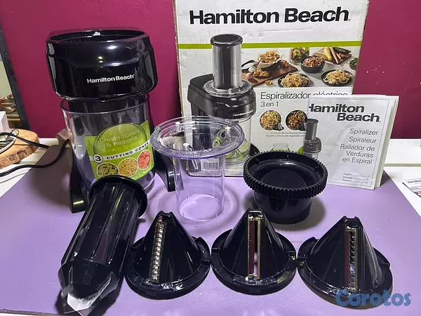 electrodomesticos - Hamilton Beach Espiralizador Eléctrico 3 en 1 2