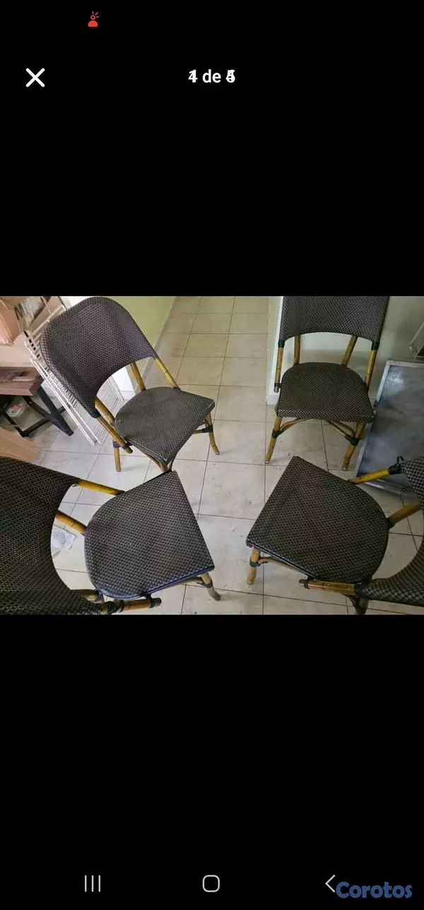 decoración y accesorios - sillas en bambu y ratas para negocios o hogar en venta excelente precio  3