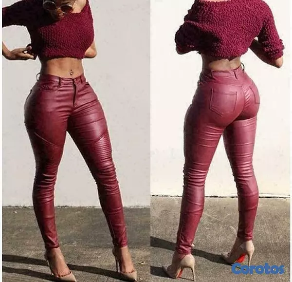 ropa para mujer - Leggins de cuero  2