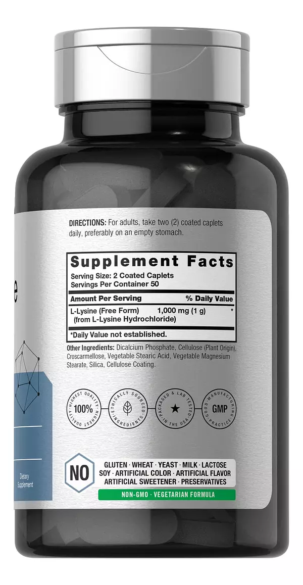 Salud y Equipamiento Médico - L-lisina 1000 Mg 100cap Horbaach 2