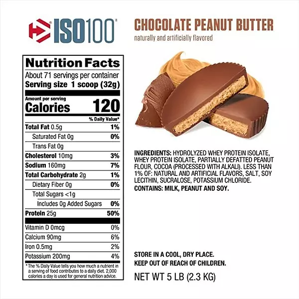 Salud y Equipamiento Médico - Proteina Iso100 Mantequilla 5lb - Kg - Kg A $388950 2