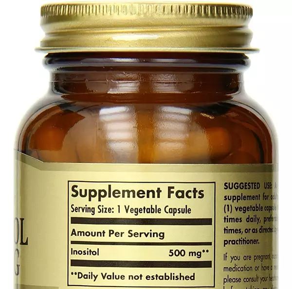 Salud y Equipamiento Médico - Inositol 100 Cap Solgar 2