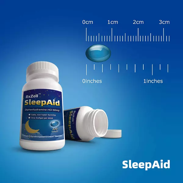 Salud y Equipamiento Médico - Rxzell Sleep Aid Difenhidramina Hcl 50 Mg 220 Capsulas Bland 3