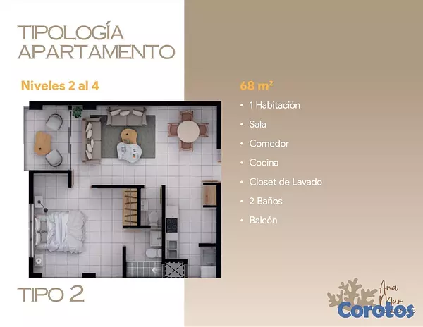 apartamentos - PROYECTO DE APARTAMENTO EN JUAN DOLIO ANA MAR RESIENCES  4