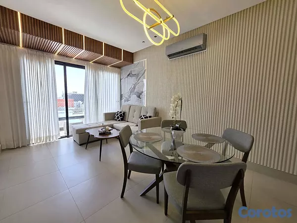 apartamentos - Apartamento en alquiler amueblado, Evaristo Morales! 3