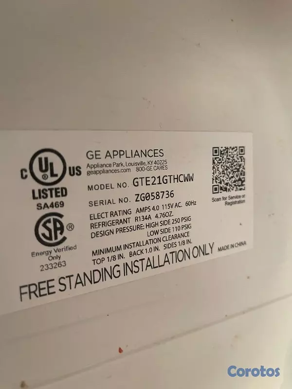 electrodomesticos - Nevera GTE21GTHCWW 2