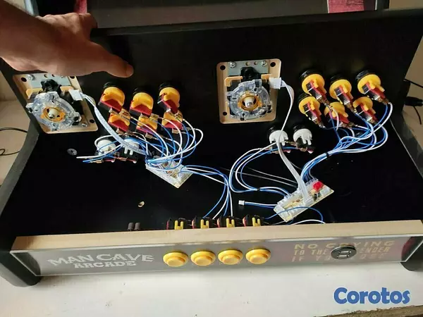consolas y videojuegos - Gabinete Arcade Bartop con botones 7