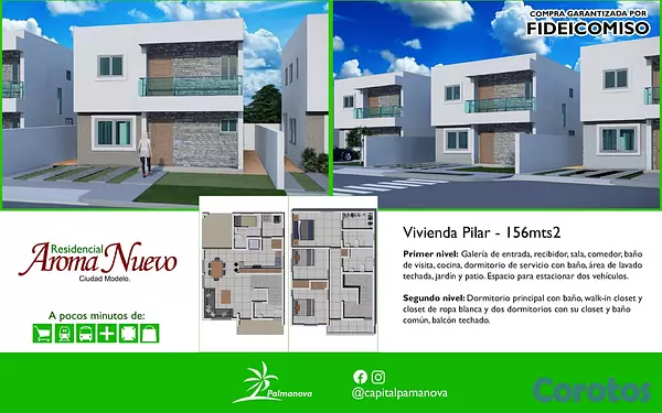 casas - Ciudad Modelo-Residencial Aroma Nuevo 2