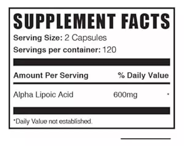 Salud y Equipamiento Médico - Bulksupplement Ácidoalfa Lipoic - U - Unidad A $895 2
