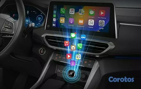 otros electronicos - ADAPTADOR INALAMBRICO CARPLAY Y ANDROID AUTO 2
