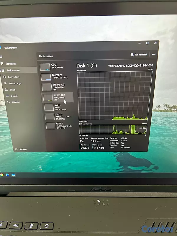 computadoras y laptops - Laptop gaming, Asus TUF A16, Ryzen 7 7735HS, RX 77 7