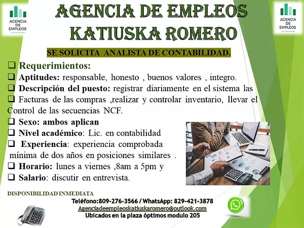 empleos disponibles - SE SOLICITA UN LIC EN CONTABILIDAD 2