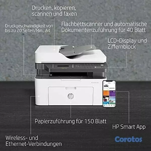 impresoras y scanners - MULTIFUNCIONAL LASER HP MFP M137FNW IMPRESOR, ESCAN,COPIA, WI-FI 2