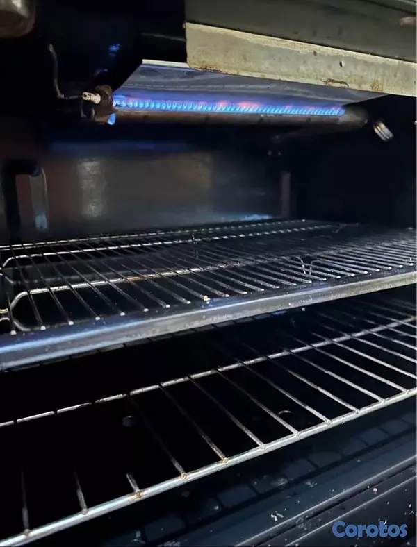cocina - ESTUFA USADA DE 30 CROMADA 5 HORNILLAS GRATINADOR MÁS HORNO  6
